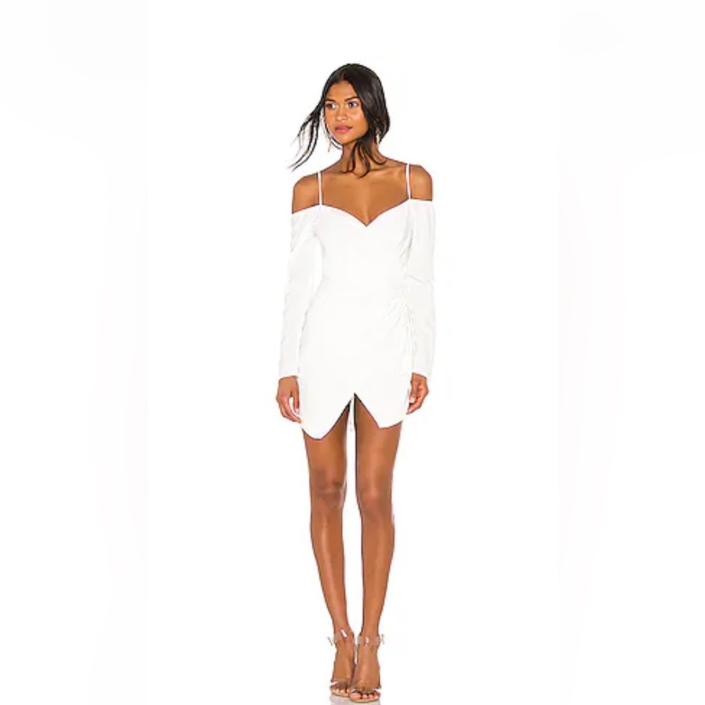 REVOLVE (superdown) White Long Sleeve Dress